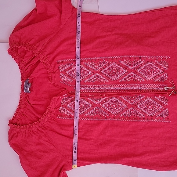 JM Collection 3/4 Sleeve Blouse/ S. - Picture 3 of 9